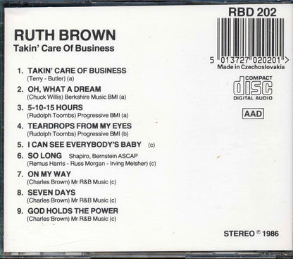Ruth Brown - Takin' Care Of Business Music CD