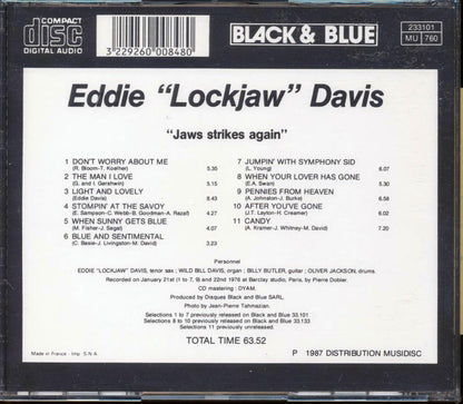 Eddie Lockjaw Davis - Jaws Strikes Again Music CD