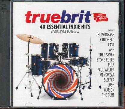 New Order, Radiohead, The Cure, Etc. - Truebrit 40 Essential Indie Hits  (40 tracks) (2xCD) Music CD