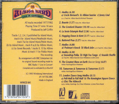 The Albion Band Live In Concert Music CD