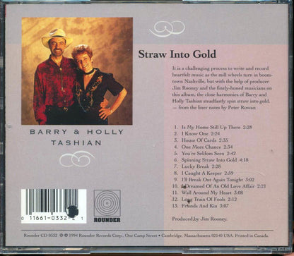 Barry & Holly Tashian - Straw Into Gold  (marked/ltd stock) Music CD