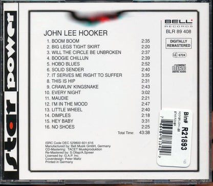 John Lee Hooker - Star Power Music CD