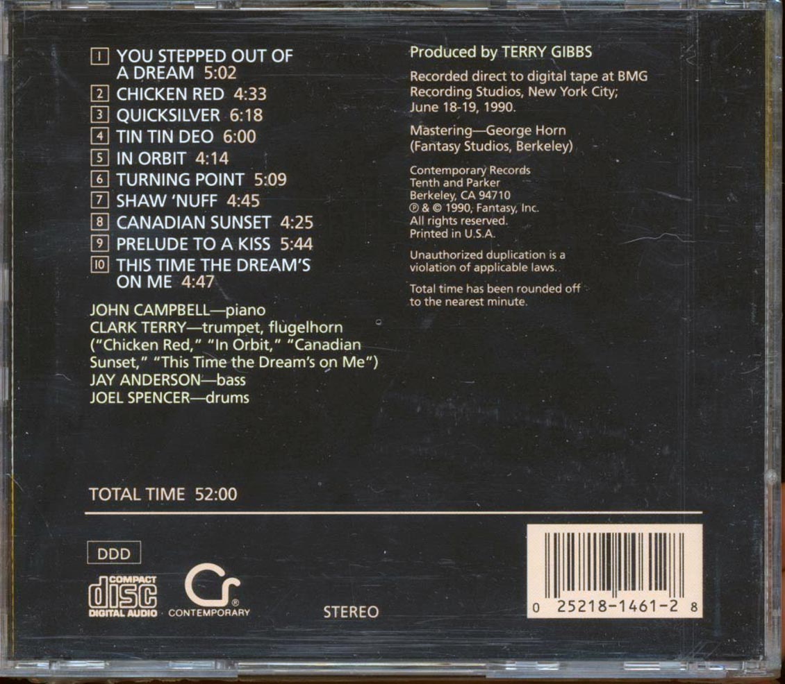 John Campbell - Turning Point Music CD