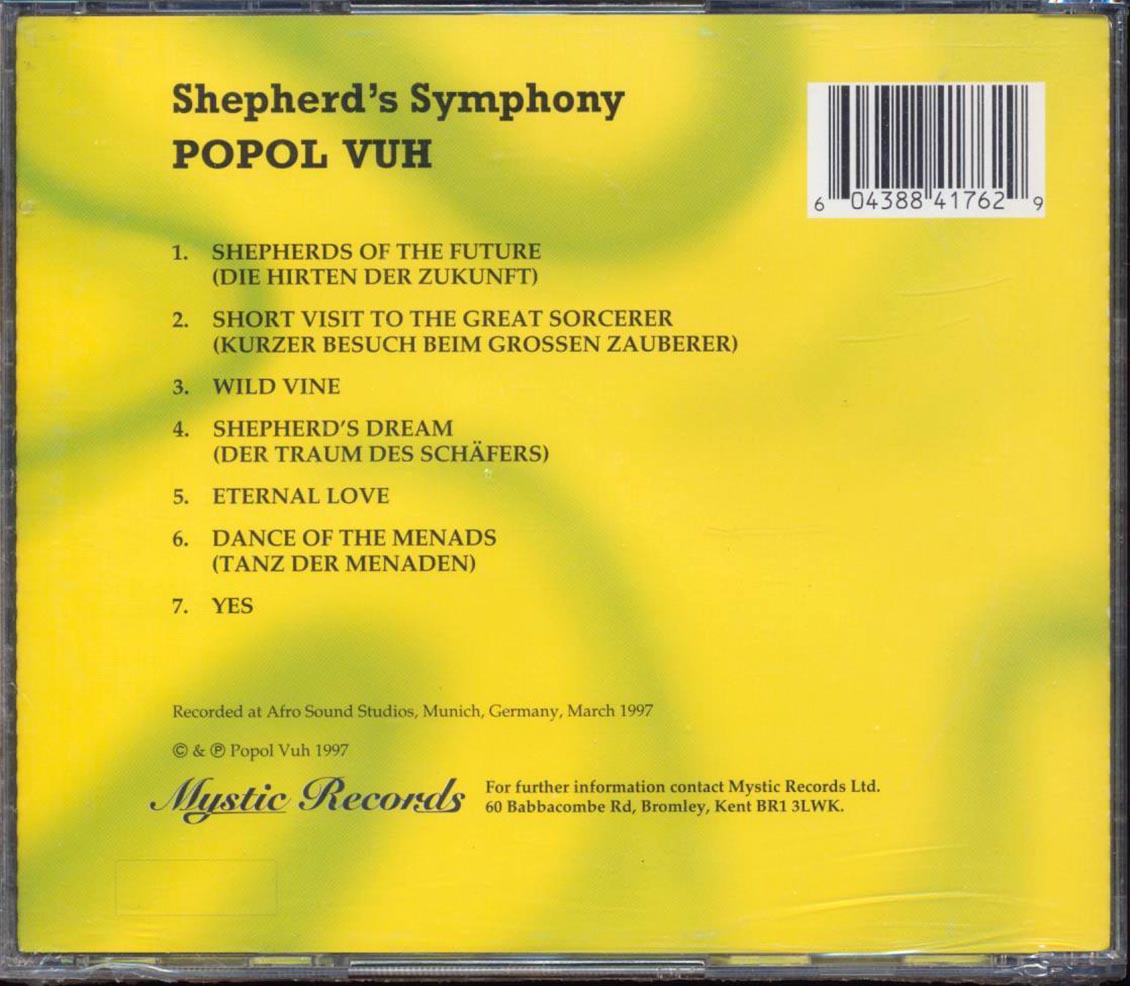 Popol Vuh  - Shepherds Symphony Music CD