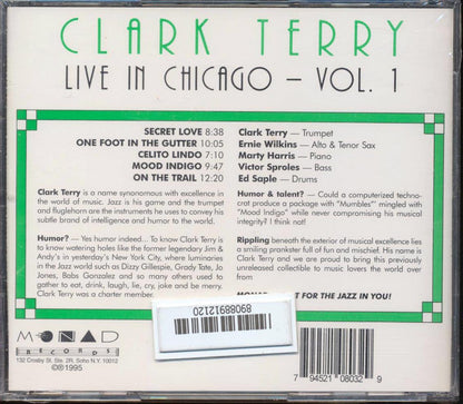 Clark Terry  - Live In Chicago Volume One Music CD