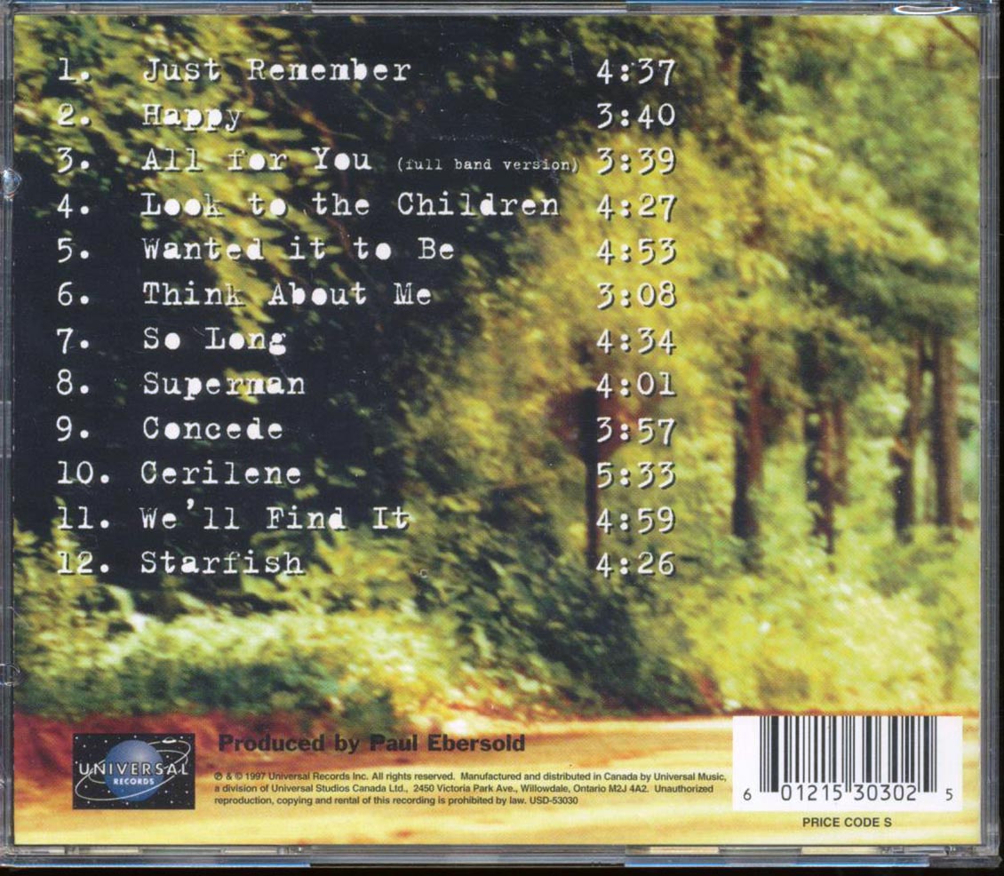 Sister Hazel  - Somewhere More Familiar Music CD