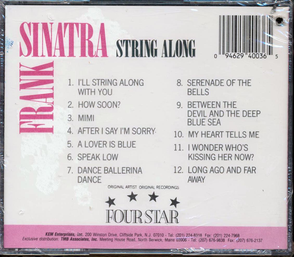 Frank Sinatra - String Along (marked/ltd stock) Music CD