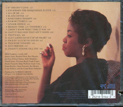 Sarah Vaughan - Linger Awhile: Live At Newport And More  (marked/ltd stock) Music CD