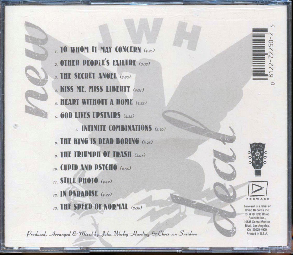 John Wesley Harding - New Deal Music CD