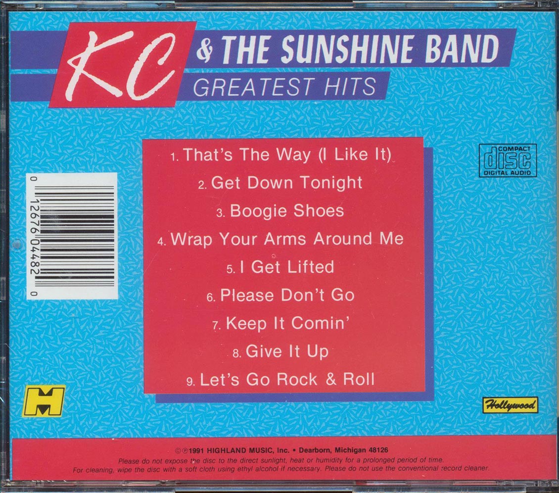 KC & The Sunshine Band - Greatest Hits Music CD