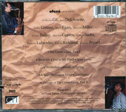 Ernie Watts, Gilberto Gil - Afoxe (marked/ltd stock) Music CD