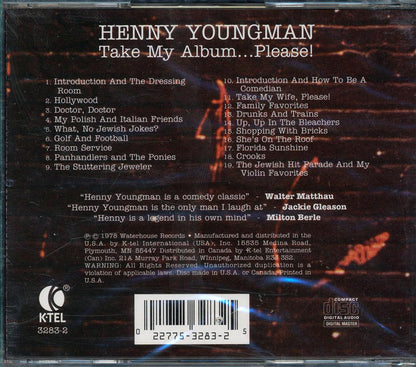 Henny Youngman - Take My Album Please Or: 2 Sets For The Price Of One Music CD