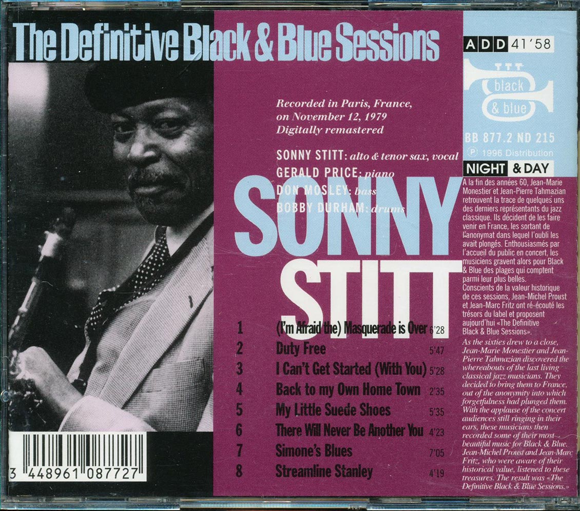 Sonny Stitt - Back To My Own Home Town Music CD