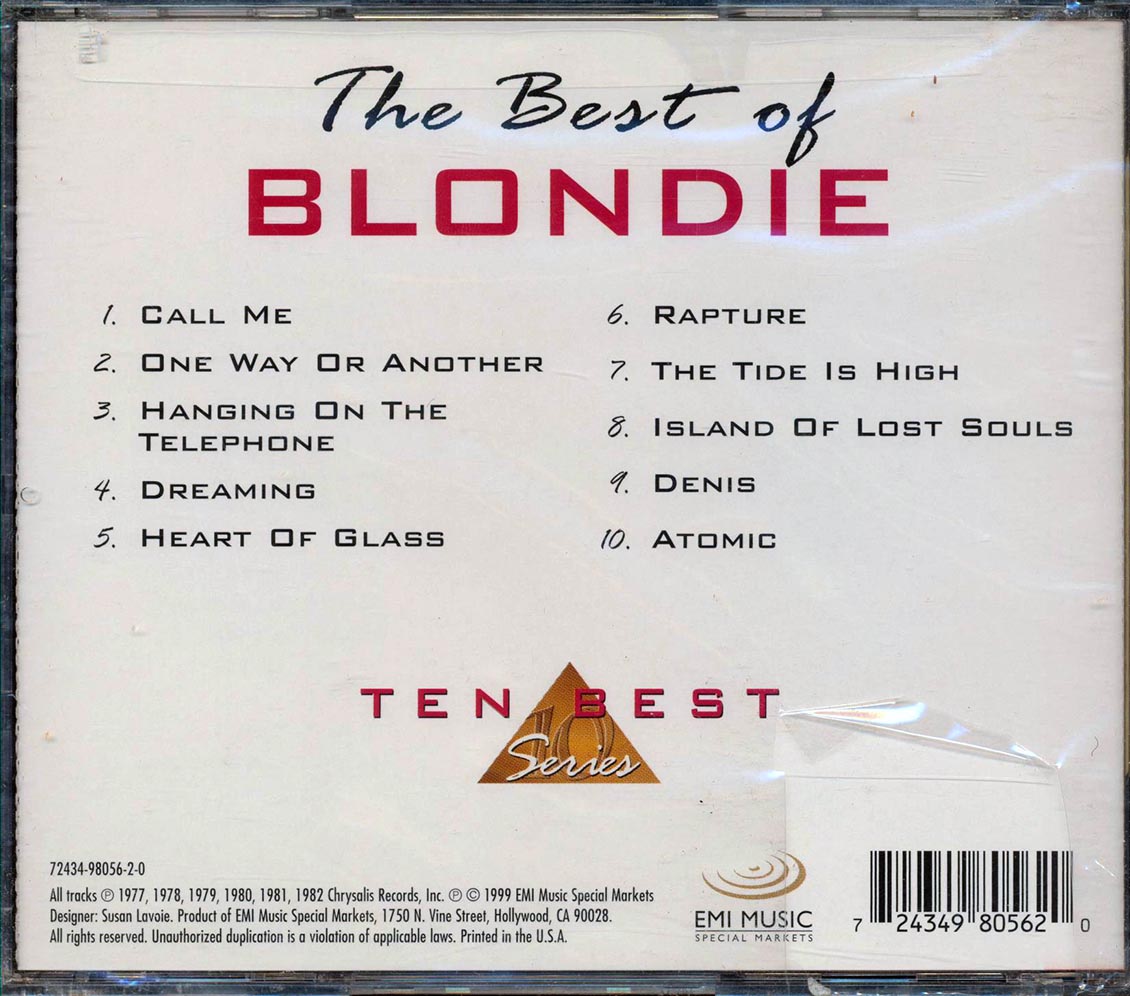 Blondie - The Best Of Blondie Music CD