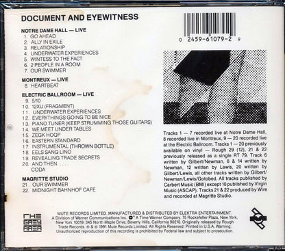 Wire - Document And Eyewitness (marked/ltd stock) Music CD