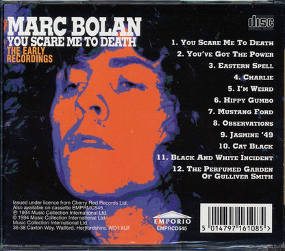 Marc Bolan - You Scare Me To Death Music CD