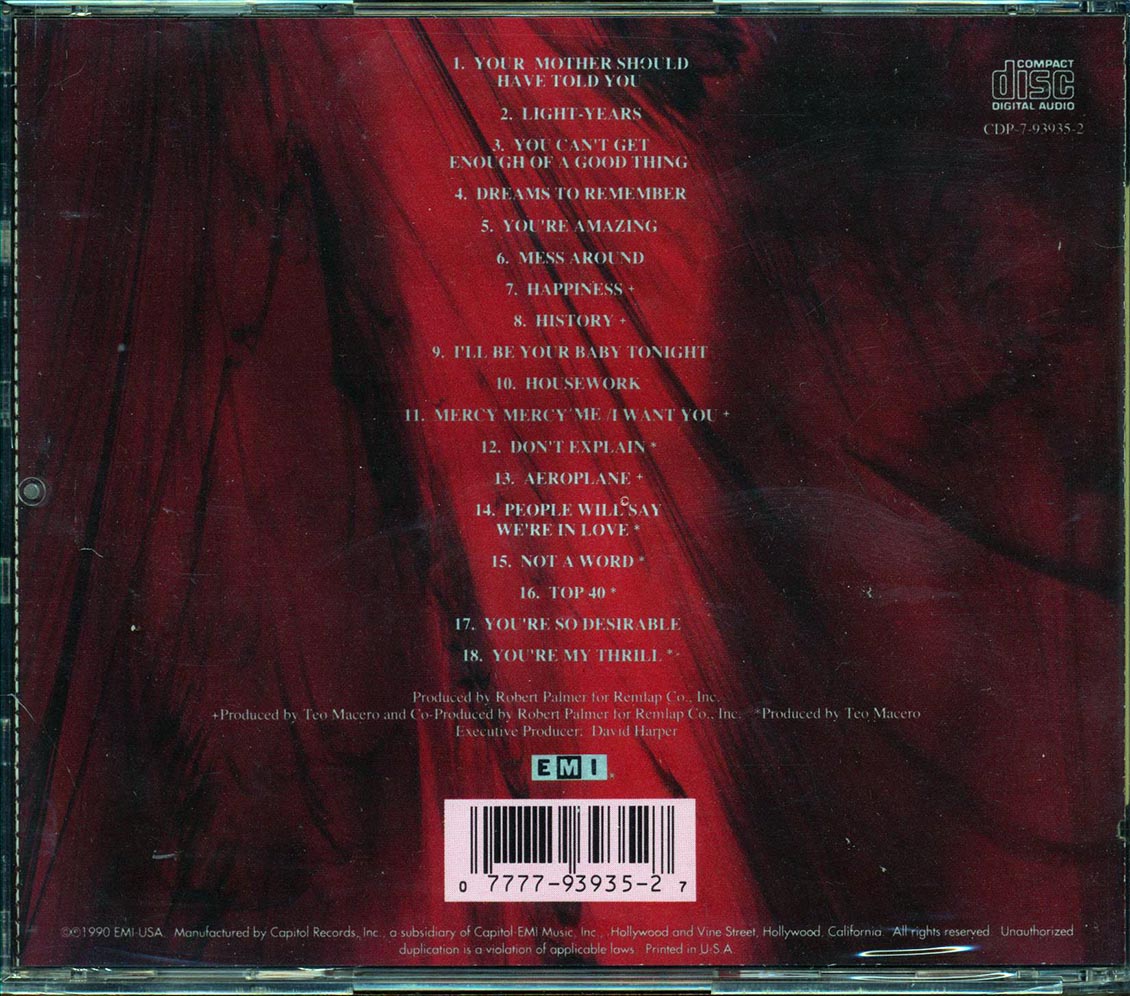 Robert Palmer - Don't Explain Music CD