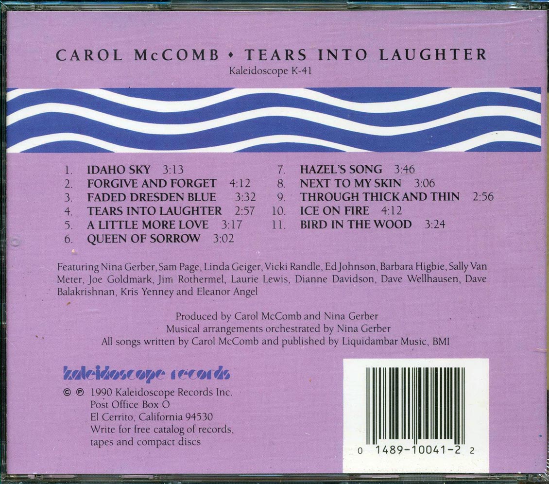 Carol McComb  - Tears Into Laughter Music CD