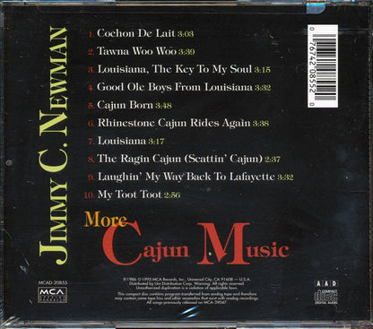 Jimmy C Newman - More Cajun Music Music CD