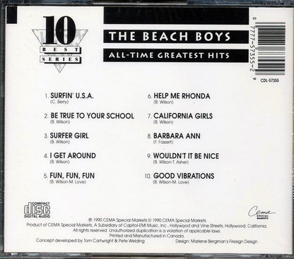 The Beach Boys  - All Time Greatest Hits Music CD