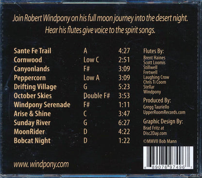 Robert Windpony - Moonrider Music CD