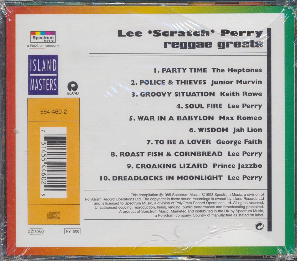 Lee Perry - Reggae Greats Music CD
