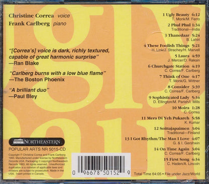 The Correa Carlberg Duo - Ugly Beauty Music CD