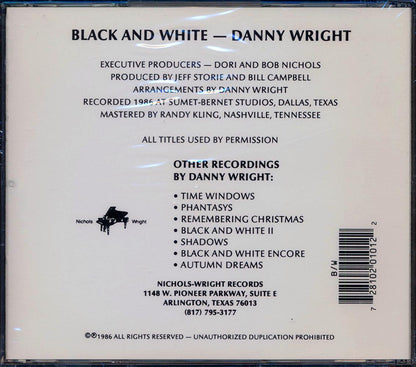 Danny Wright - Black And White Music CD