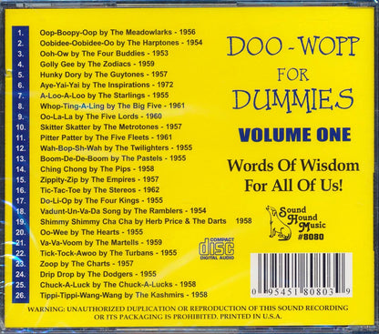 The Meadowlarks, The Harptones, The Four Buddies, Etc. - Doo-Wopp For Dummies Volume One Music CD