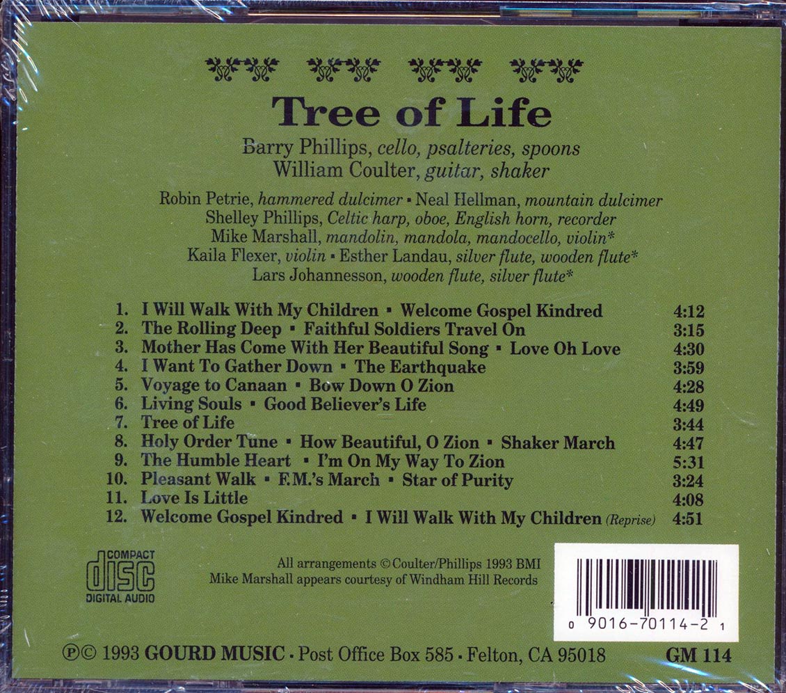 William Coulter, Barry Phillips - Tree Of Life Music CD