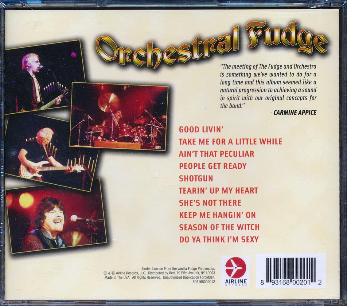 Vanilla Fudge - Orchestral Fudge Music CD
