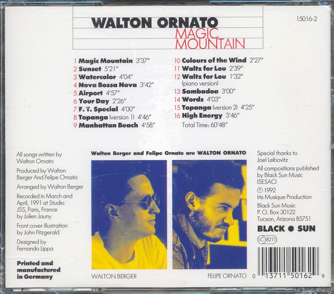 Walton Ornato - Magic Mountain Music CD