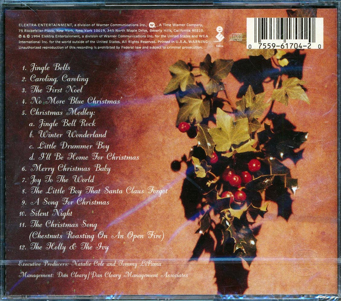 Natalie Cole - Holly & Ivy (promo) Music CD