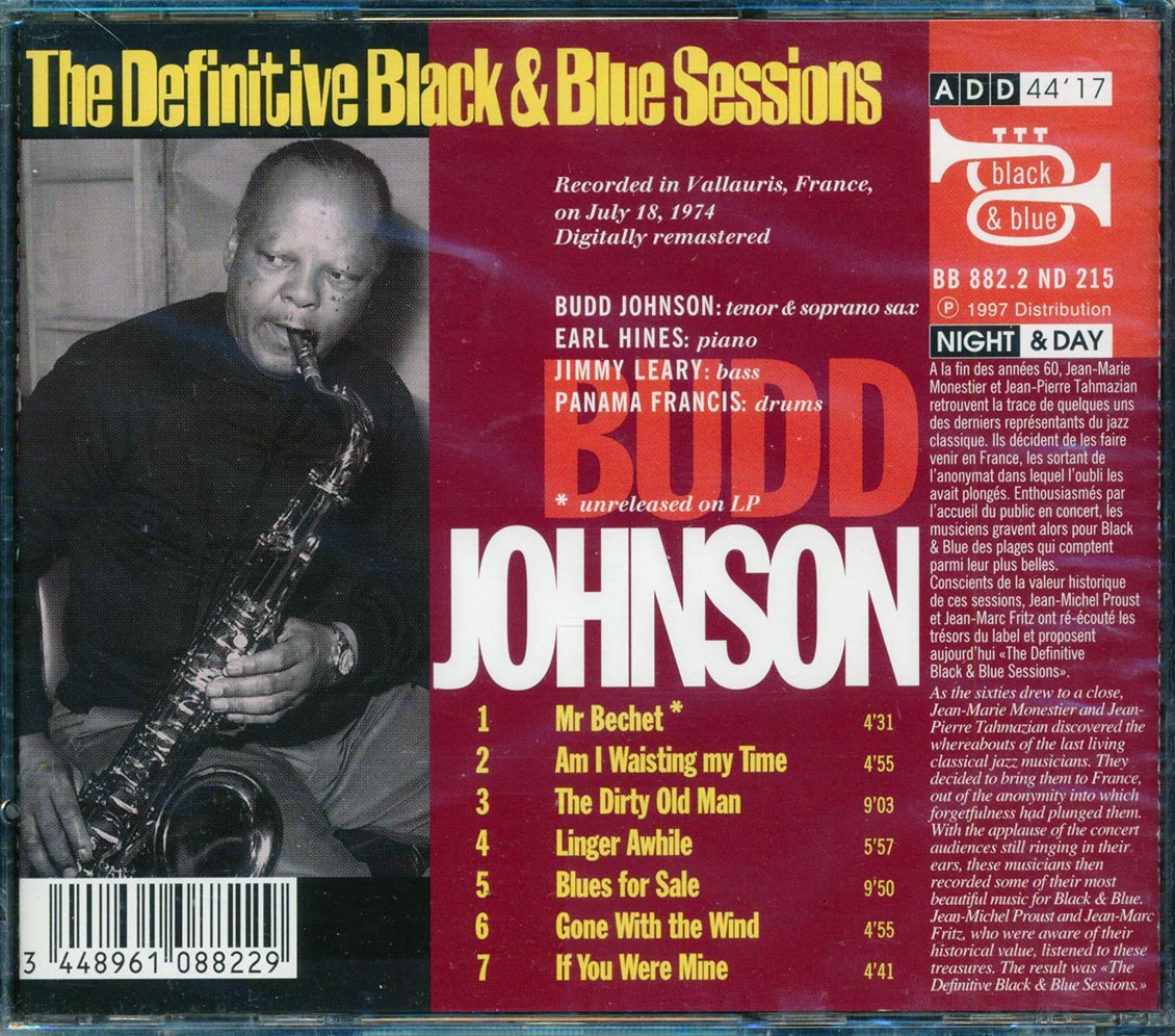 Budd Johnson - Mr Bechet Music CD