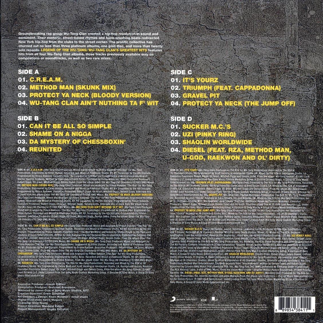 Wu-Tang Clan - Legend Of The Wu-Tang Clan: Wu-Tang Clan's Greatest Hits (2xLP) Vinyl Record