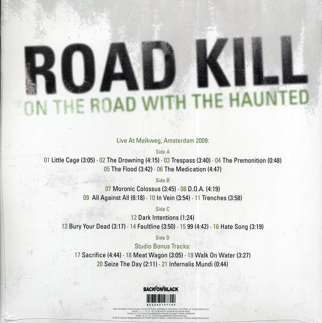 The Haunted - Road Kill (2xLP) Vinyl Record