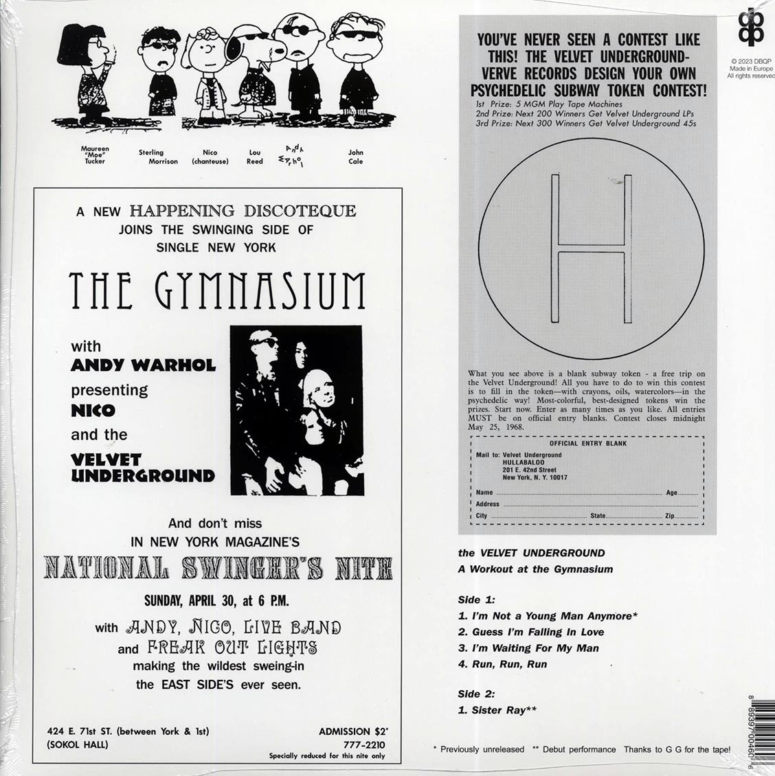 The Velvet Underground - Live At The Gymnasium: New York 1967 Vinyl Record