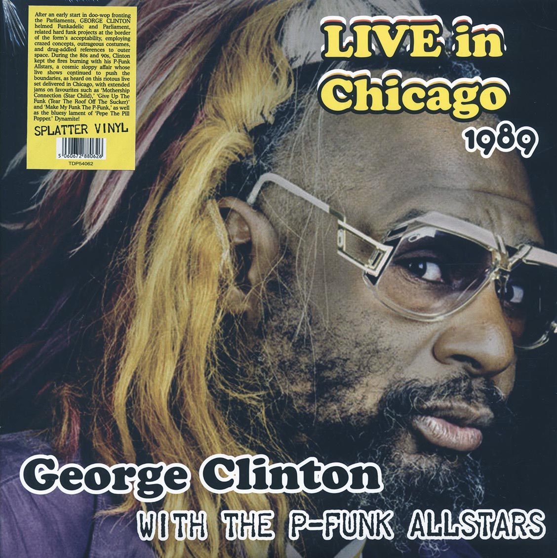 George Clinton, PFunk Allstars Live In Chicago 1989 splatter Vinyl Record