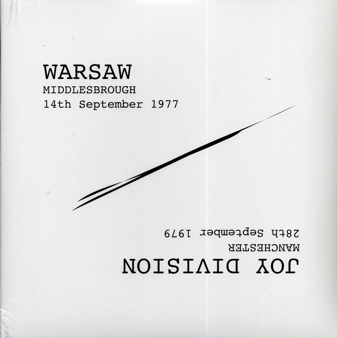 Joy Division, Warsaw Manchester 28th September 1979 + Middlesbrough 14th September 1977 Vinyl Record