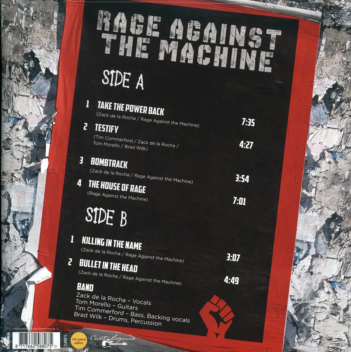 Rage Against The Machine Live & Loud '93 Vinyl Record