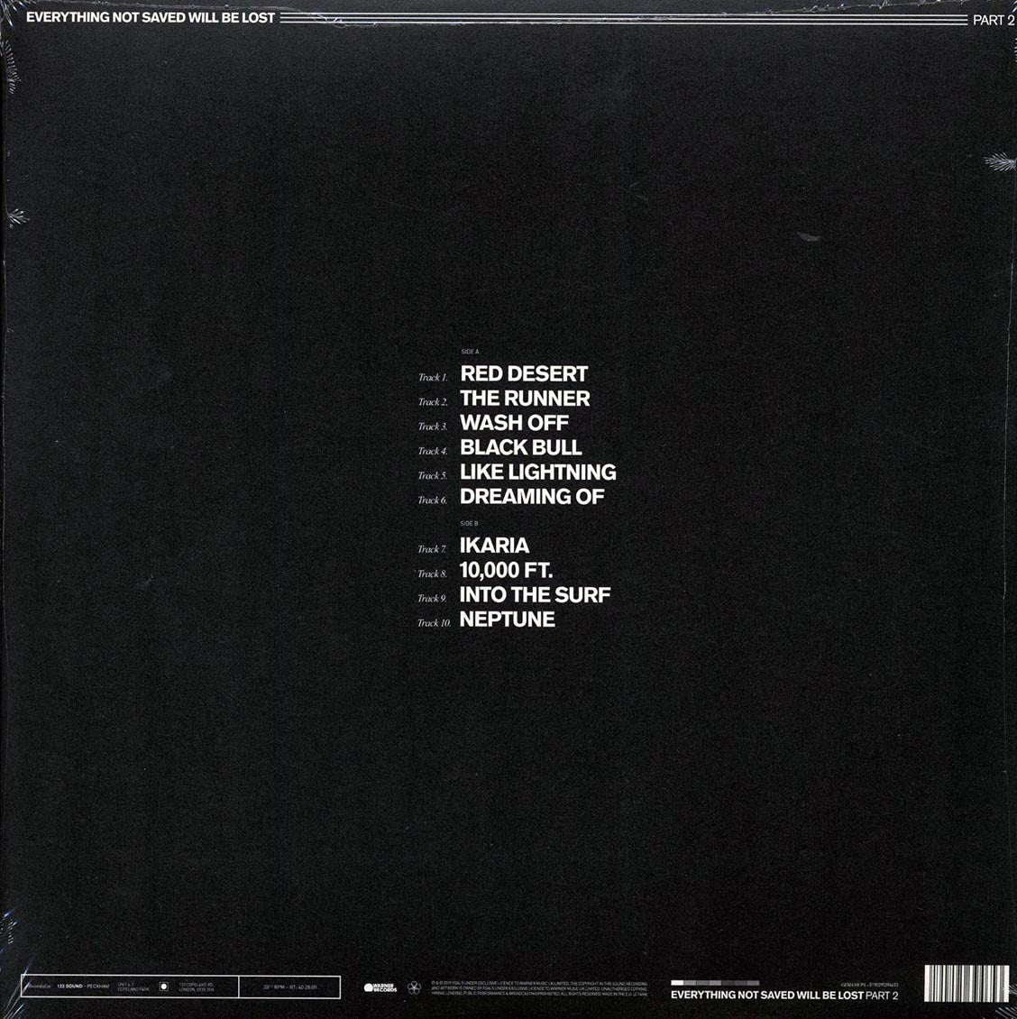 Foals - Everything Not Saved Will Be Lost Part 2 Vinyl Record
