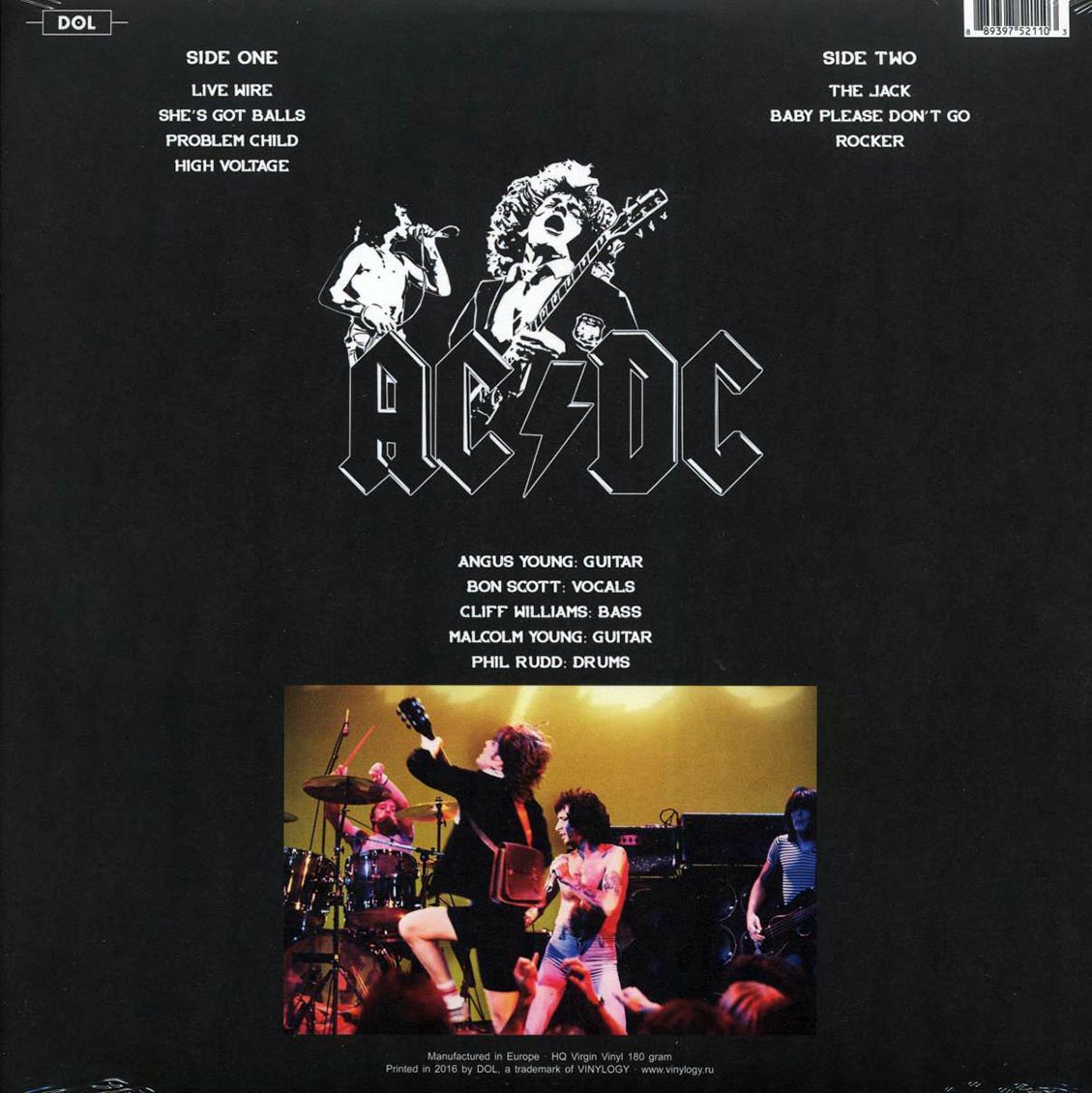 ACDC Live At Agora Ballroom, Cleveland August 22nd 1977 180g orange Vinyl Record