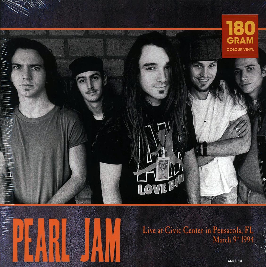 Pearl Jam Live At Civic Center, Pensacola, FL March 9th 1994 2xLP 180g yellow Vinyl Record