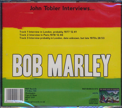 Bob Marley - John Tobler Interviews Music CD