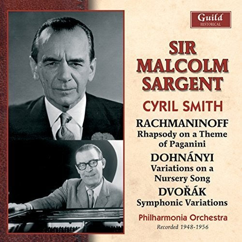 Rachmaninoff / Sargent,malcolm - Sargent - Rachmaninoff Dohnanyi Dvorak 1948-1956 - Music CD