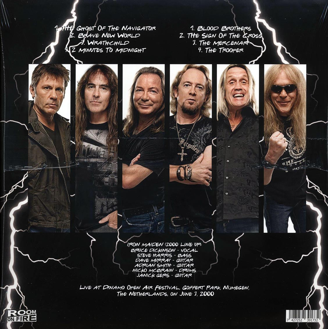 Iron Maiden Live At Dynamo Open Air Festival 2000 red Vinyl Record