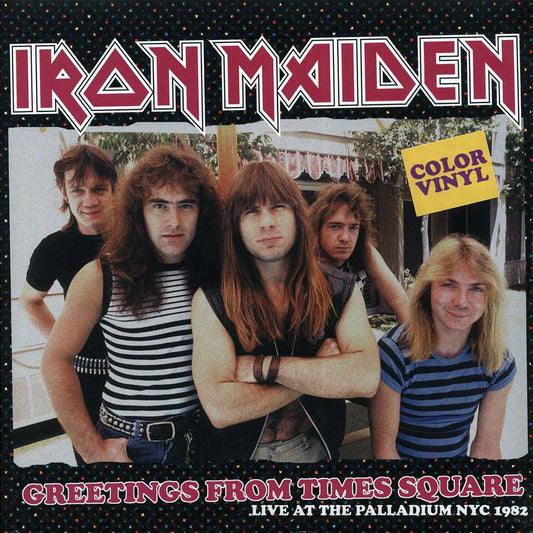 Iron Maiden Greetings From Times Square: Live At The Palladium NYC 1982 colored Vinyl Record