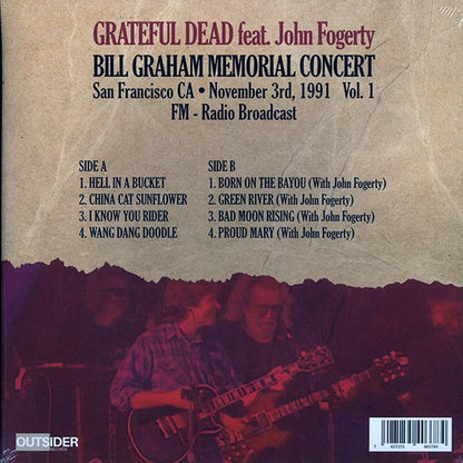 Grateful Dead John Fogerty Bill Graham Memorial Concert Volume 1 San Francisco CA 1991 Vinyl Record