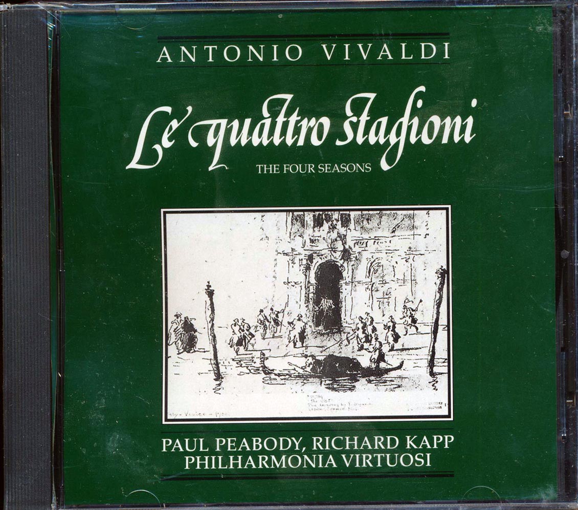 Antonio Vivaldi, Paul Peabody, Richard Kapp, Philharmonic Virtuosi - The Four Seasons Music CD