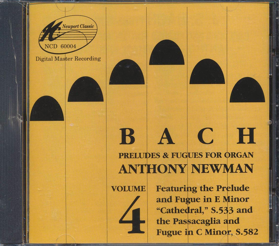 Bach Anthony Newman Bach Preludes & Fugues For Organ Volume 4 Music CD